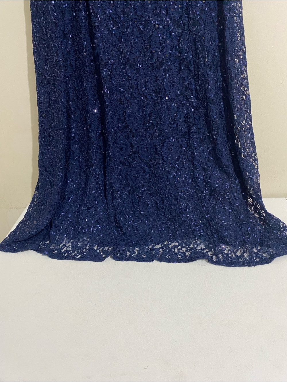Ignite Women’s Cocktail Sparkling Navy Lace Formal Dress Size 12 - Picture 4 of 12